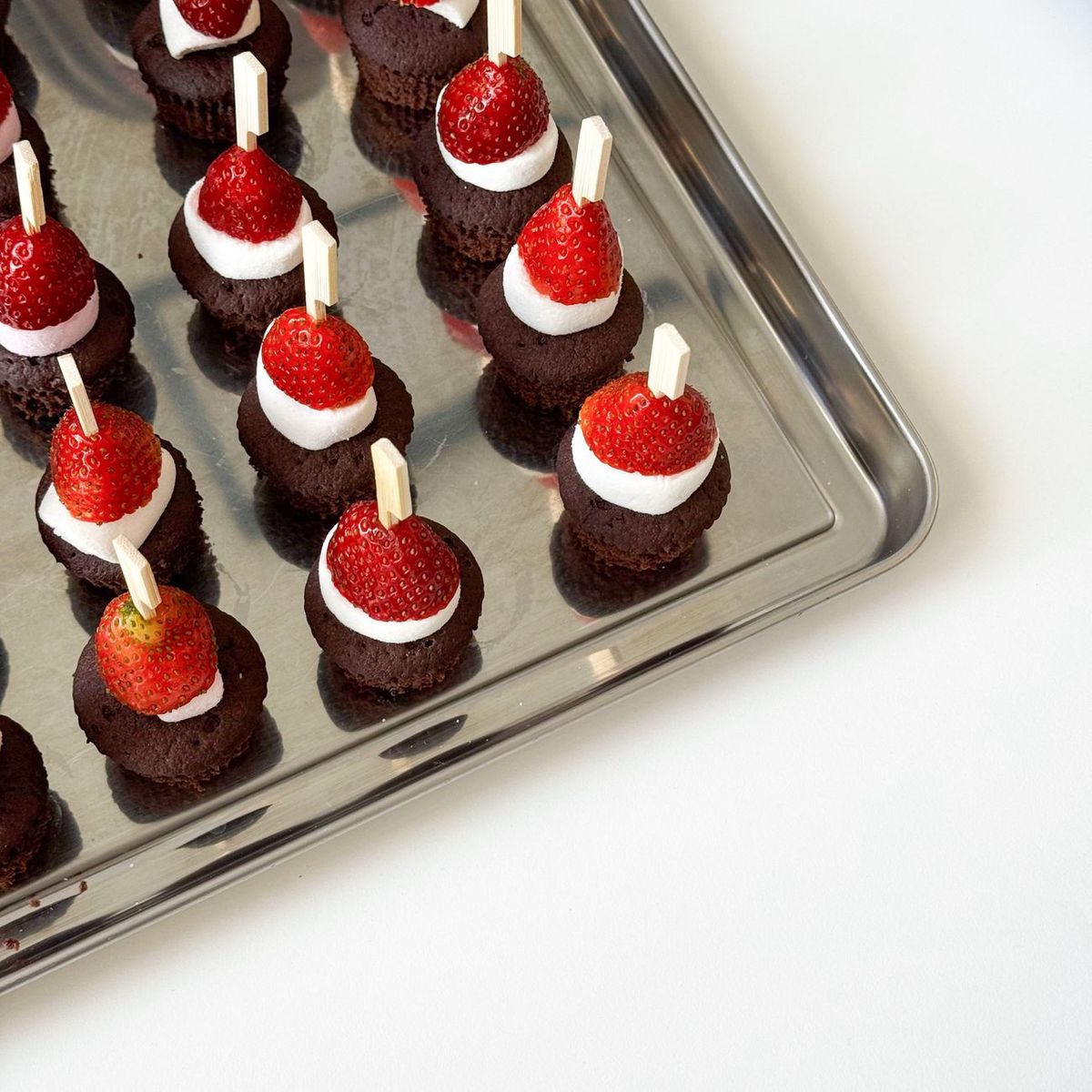 Elegant chocolate strawberries prepared for an event celebration